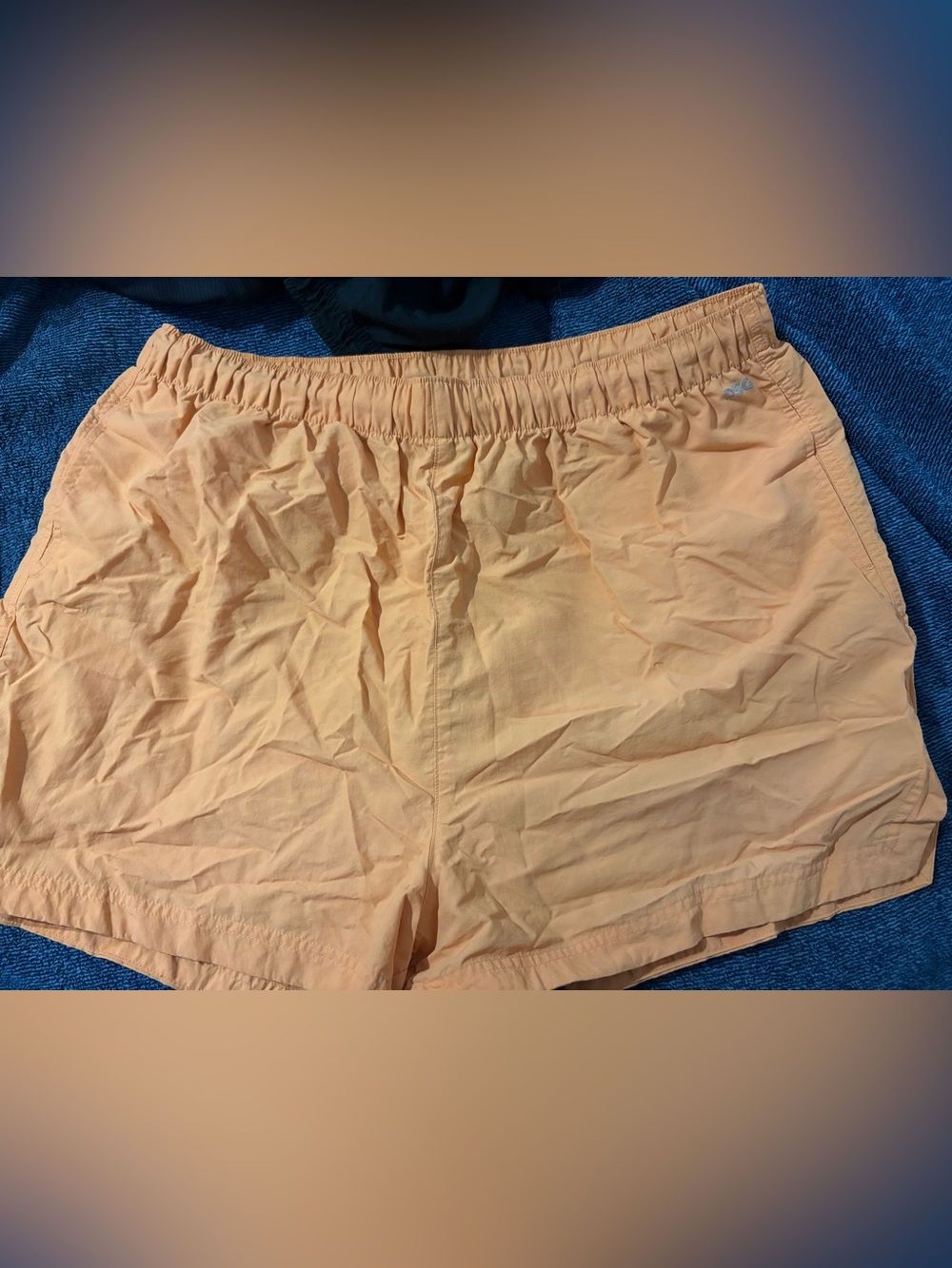 Light Orange Women's Elastic Waist Shorts